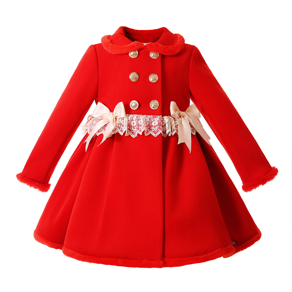 Winter Clothing Toddler - Pettigirl Nowa Świąteczna Zimowa Czerwona Kurtka