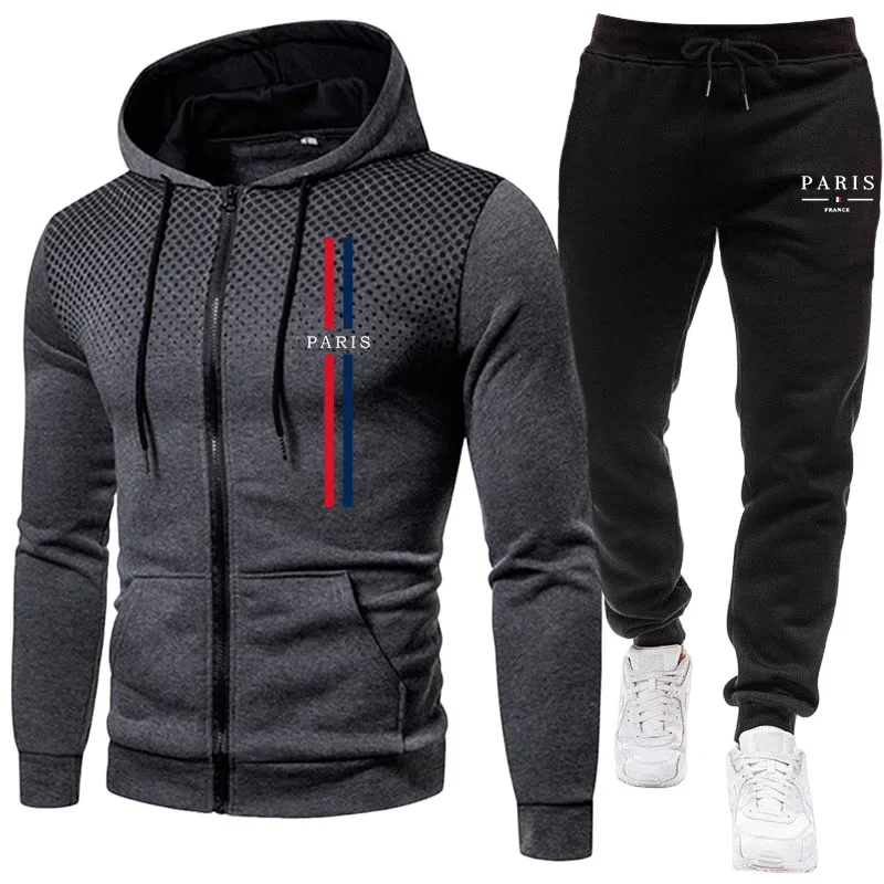 Winter Clothes Shop - Męski dres sportowy z kurtką na
