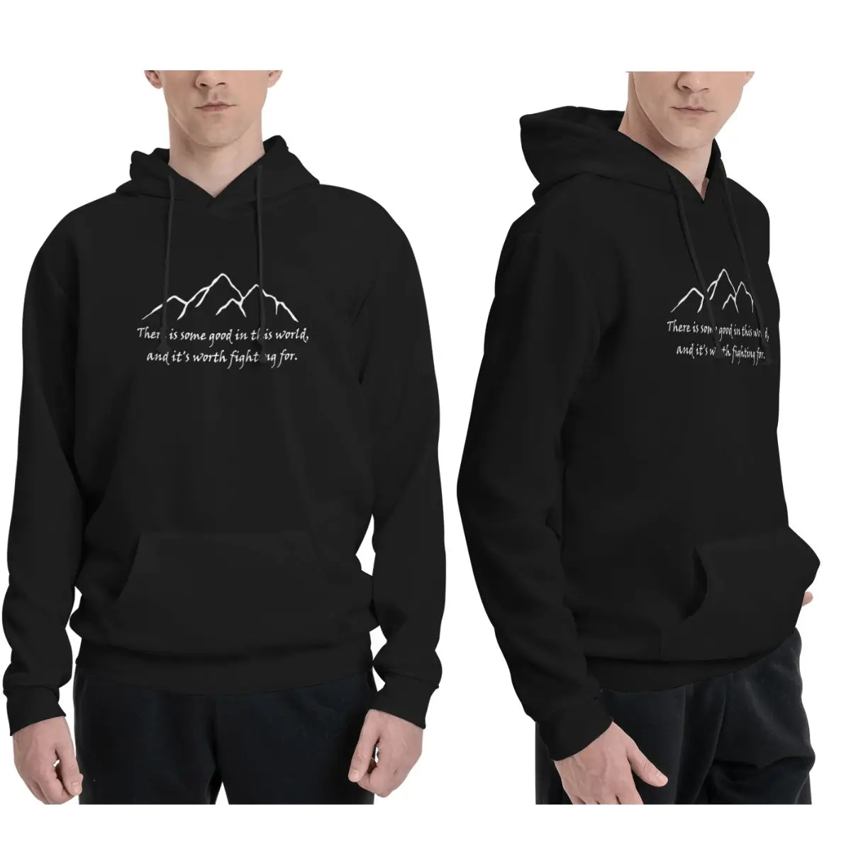 Winter Clothing Quotes - Bluzy z kapturem z cytatem Samwise'a,