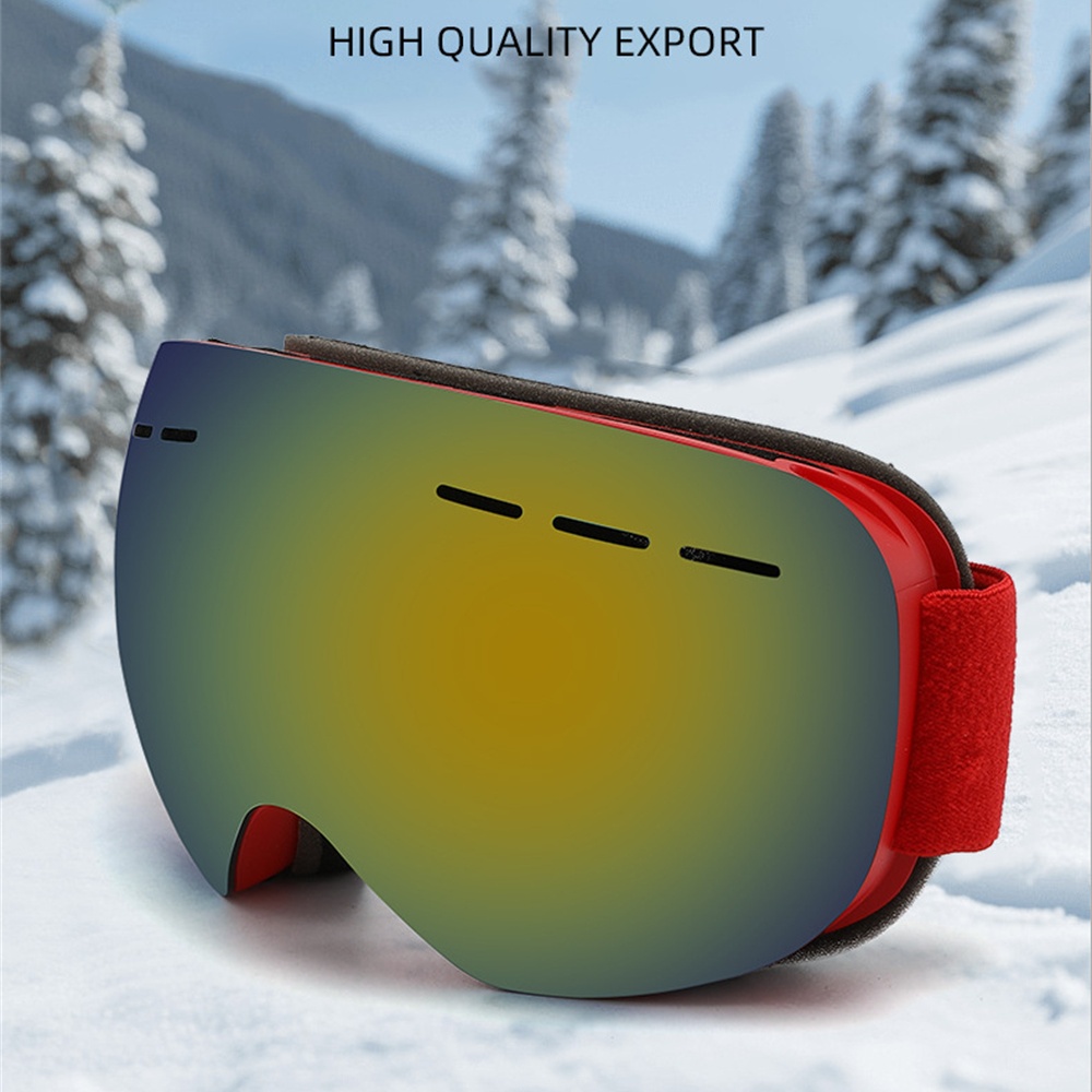 Snow Goggle Uv - Gogle narciarskie z podwójną warstwą szkieł,