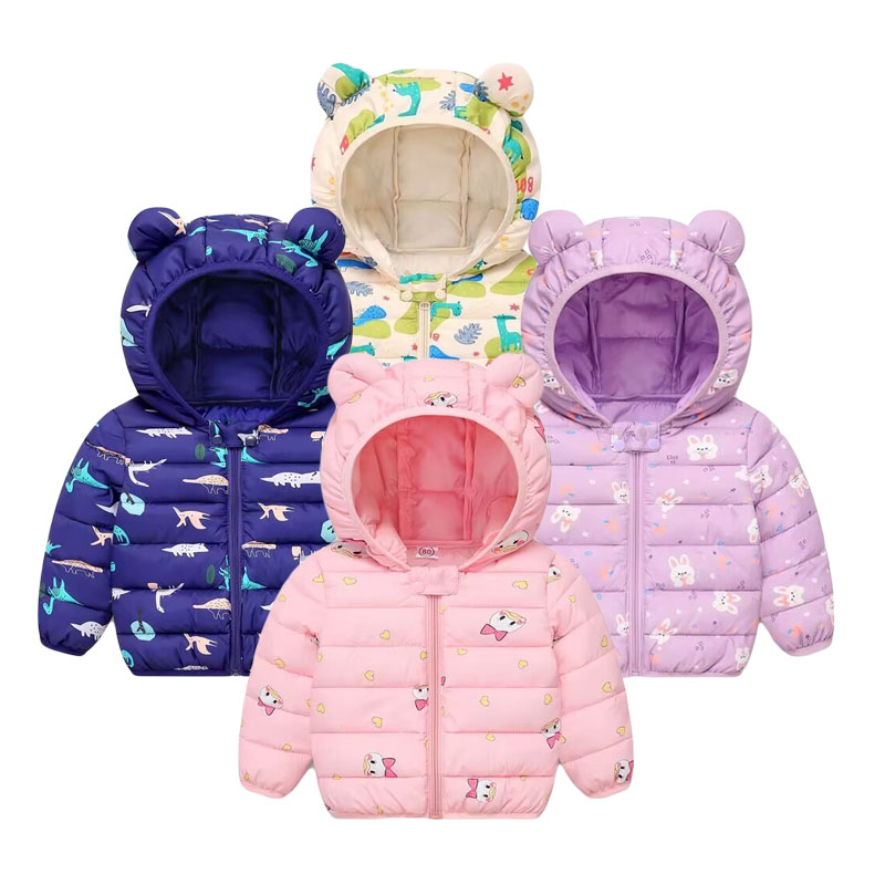 Winter Clothing Toddler - Dziecięcy płaszcz bawełniany dziecięce kreskówki kurtka