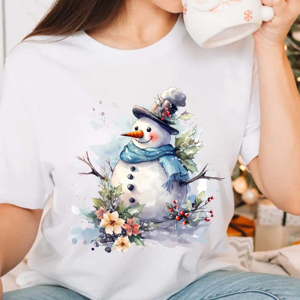 Śliczny wzór bałwana naprasowa – Winter Clothing Pictures recenzja i cena