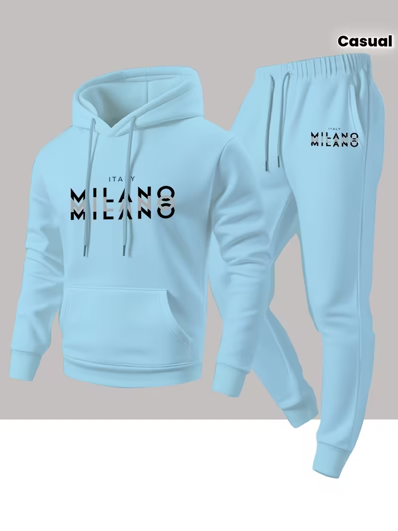 Męski modny zestaw z nadrukiem – Warm Winter Clothing recenzja i cena
