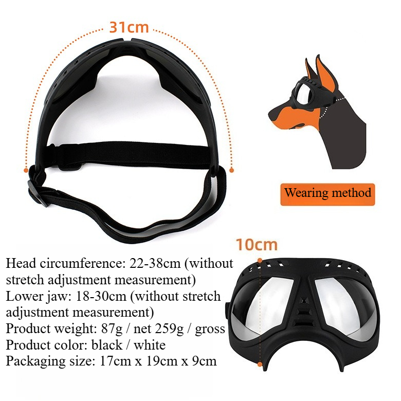Okulary dla psów średnich i du – Snow Goggle Uv recenzja i cena