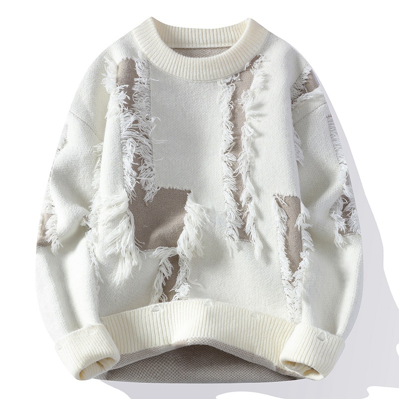 Męska luźna bluza z dzianiny z – Winter Clothes Shop recenzja i cena