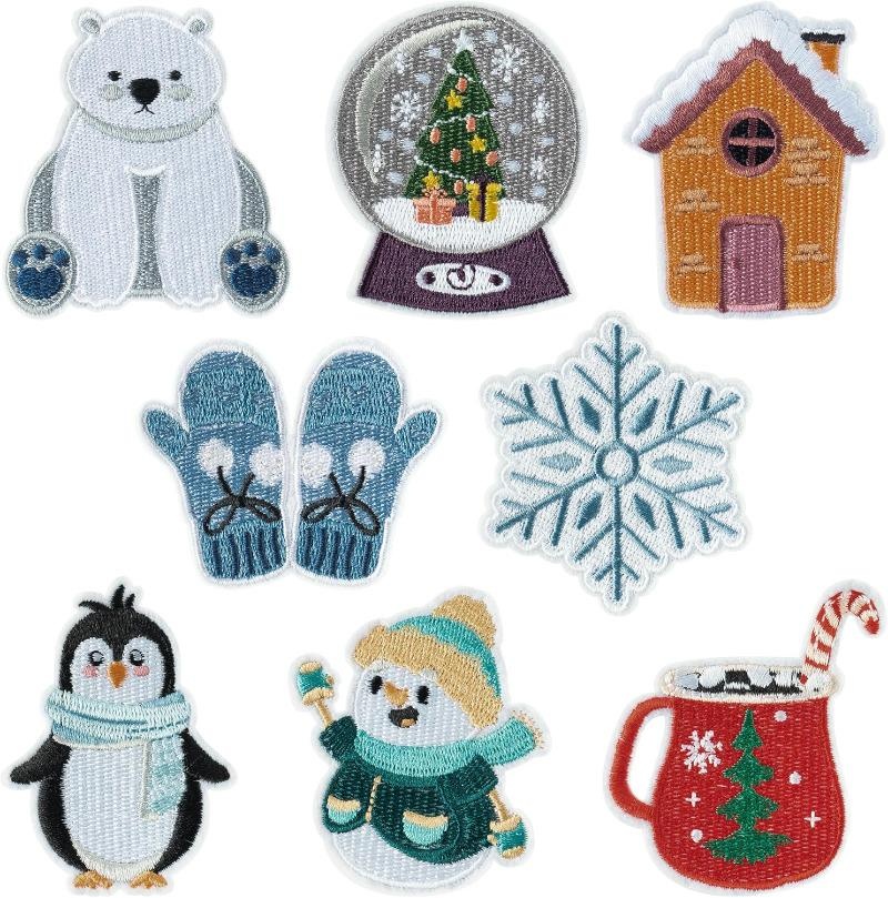 8-częściowe naszywki z motywem – Winter Clothing Pictures recenzja i cena
