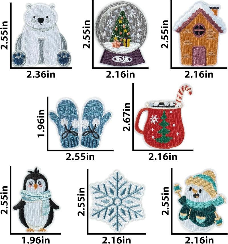 8-częściowe naszywki z motywem – Winter Clothing Pictures recenzja i cena
