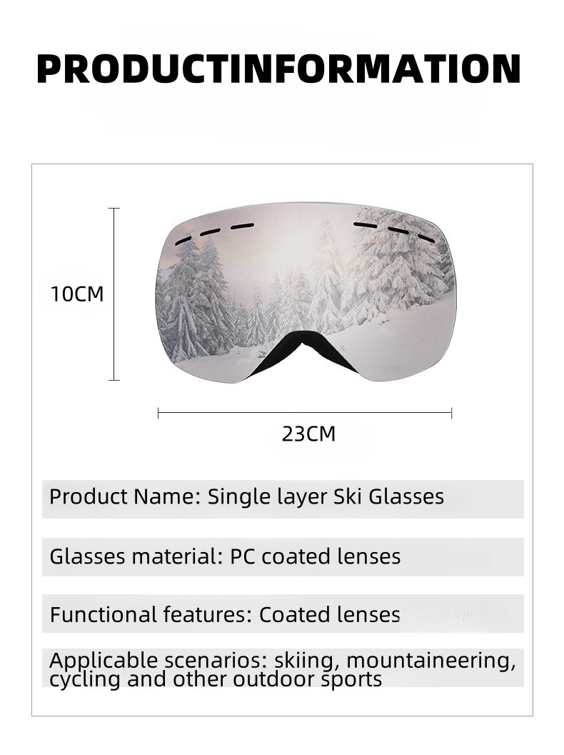 Okulary śnieżne Męskie Damskie – Snow Goggle Uv recenzja i cena