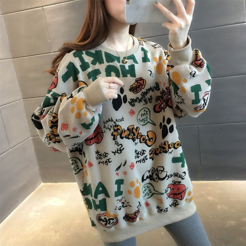 Luźne damskie bluzy z nadrukie – Winter Clothing Essential recenzja i cena