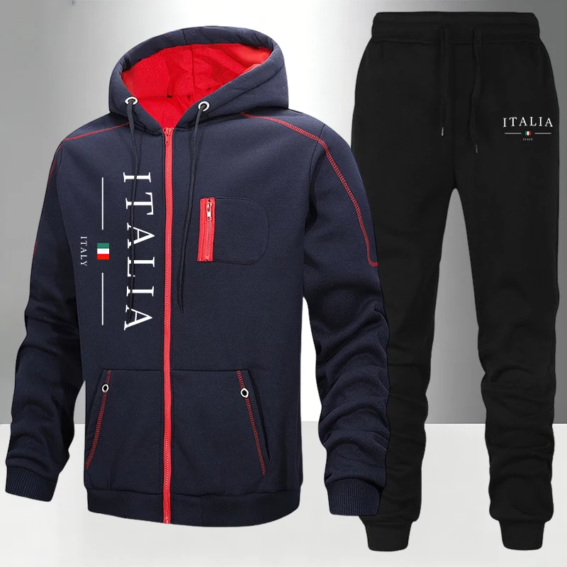 Męski dres z nadrukiem, casual – Warm Winter Clothing recenzja i cena