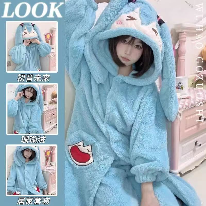 Piżama Anime Miku, uroczy zimo – Warm Winter Clothing recenzja i cena