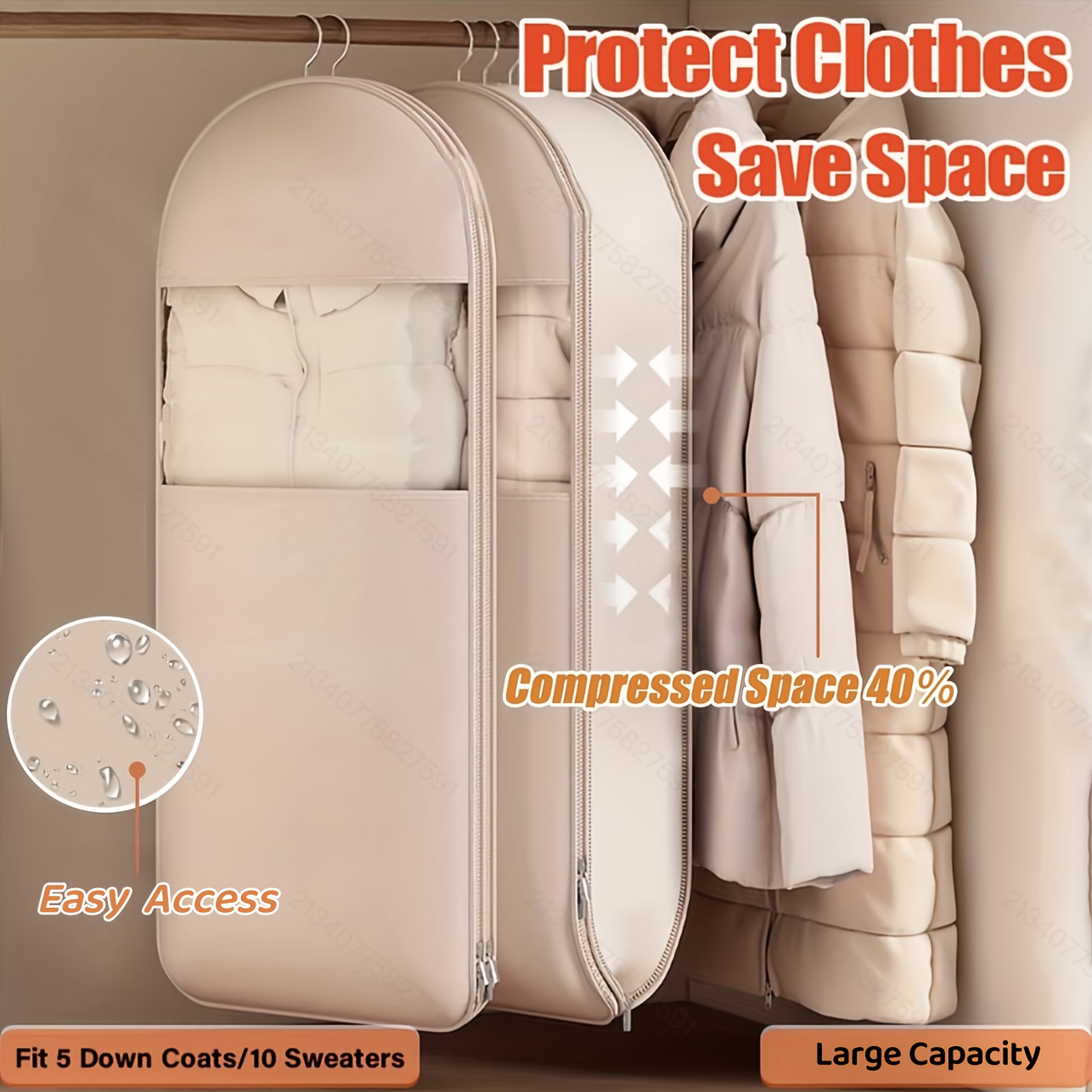 Beżowa torba kompresyjna do za – Winter Clothing Organizer recenzja i cena
