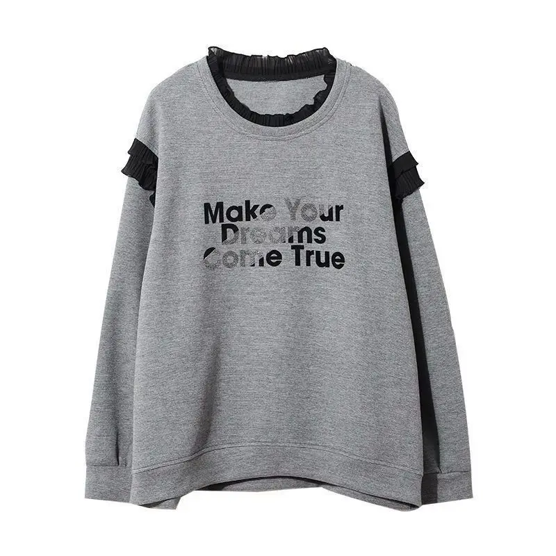 Luźne szare damskie bluzy kore – Winter Clothing Essentials For Women recenzja i cena