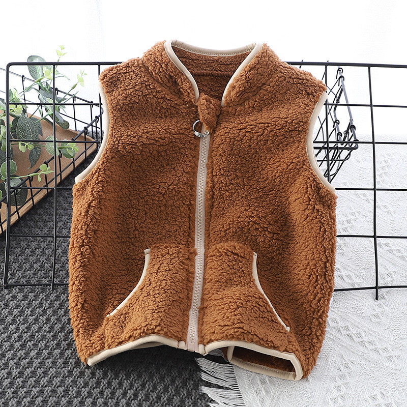 Chłopięca flanelowa kamizelka  – Winter Clothing 1 Year Old recenzja i cena