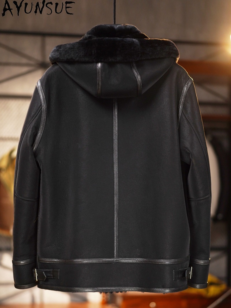 AYUNSUE Czarny Płaszcz z Prawd – Warm Winter Clothing recenzja i cena